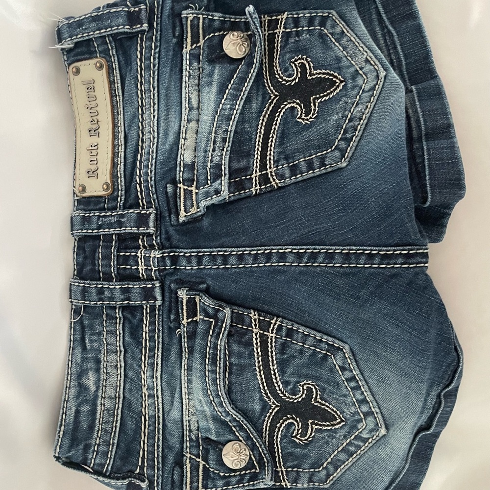 Size 26, Rock Revival jean shorts